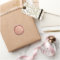 Rose Gold Faux Wax Envelope Seal Monogram Sticker