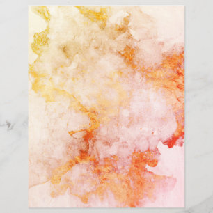 Rose Gold Fire Copper Granite Scrapbook Paper