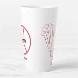 Rose Gold Floral Christian Faith Matthew 6 Hope Latte Mug