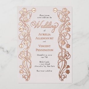 Rose Gold Floral Fairytale Wedding