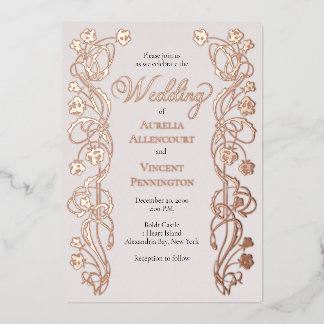 Rose Gold Floral Fairytale Wedding