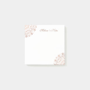 Rose Gold Floral Mandala Post-it Notes