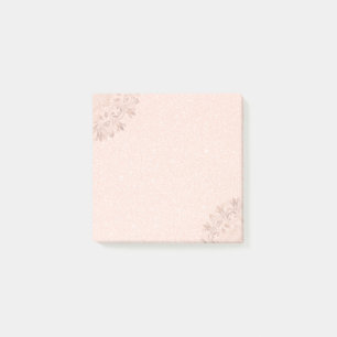 Rose Gold Floral Mandala Post-it Notes