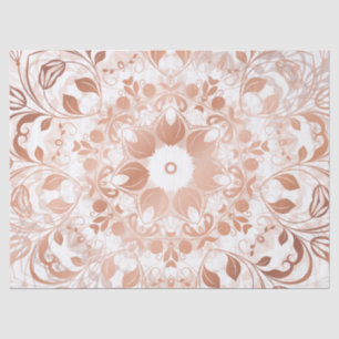 Rose Gold Floral Mandala Tissue Paper