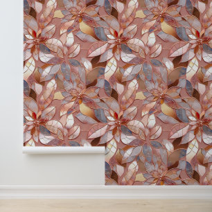 Rose Gold Floral Wallpaper