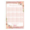 Rose Gold Floral Wedding Seating Plan Chart
