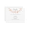 Rose Gold Floral Wreath Modern Wedding Detail Card