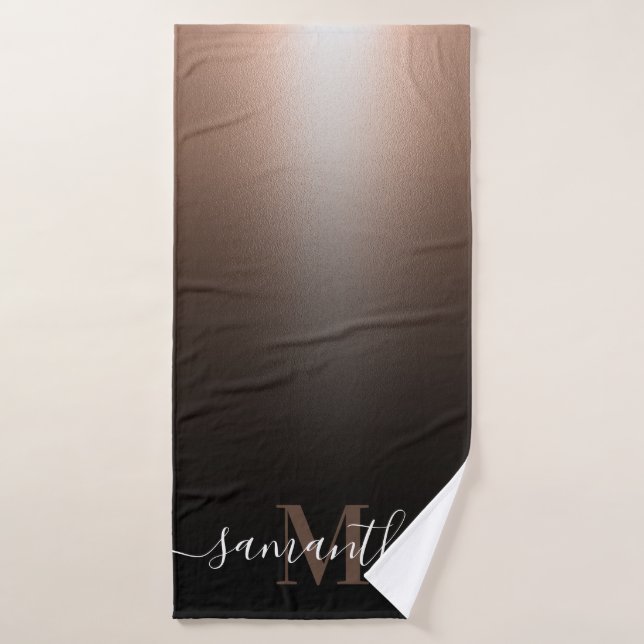 Rose Gold Foil Bath Towel (Bath Towel)