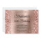 Rose Gold Foil Glitter Fancy Monogram Birthday
