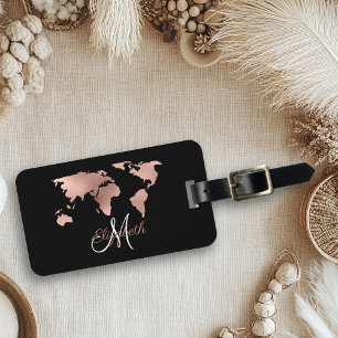 Rose gold luggage tag new arrivals