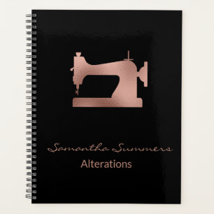 Rose Gold Foil Sewing Machine Alterations  Planner
