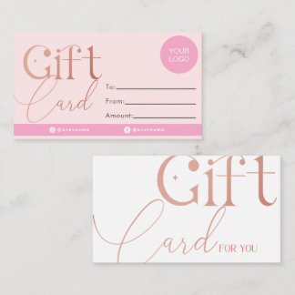 Rose Gold Gift Card