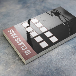 Rose Gold Girl Fitness 10 Class Pass Loyalty Card