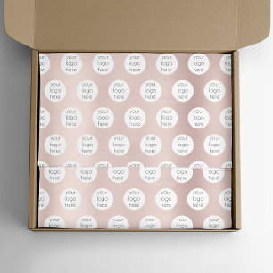Rose Gold Girly Business Logo Packaging Branded  Tissue Paper