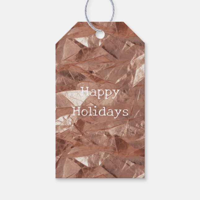 Rose Gold Glam Gift Tags (Front)