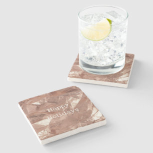 Rose Gold Glam Stone Coaster