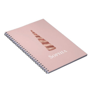 Rose Gold Glam Unicorn Notebook