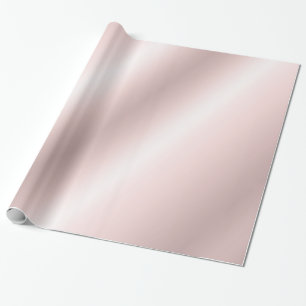 Rose Gold Glamour Elegant Template Glossy Gift Wrapping Paper