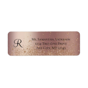 Rose Gold Glitter 50 and Fabulous Birthday 