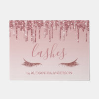 Rose Gold Glitter and Sparkle Eyelash Extension