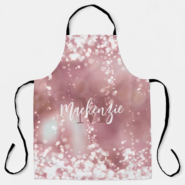 Rose Gold Glitter Apron (Front)