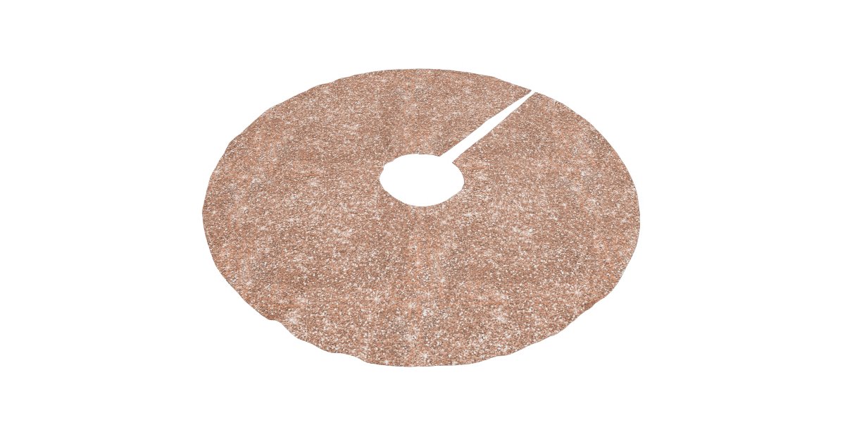 Rose Gold Glitter Background Christmas Tree Skirt Zazzle Co Uk
