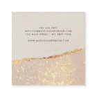 Rose gold glitter black pink modern square busines