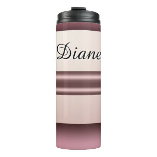 Rose Gold Glitter Drip Custom name Thermal Tumbler