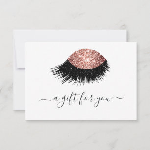 Rose Gold Glitter Eye Gift Certificate