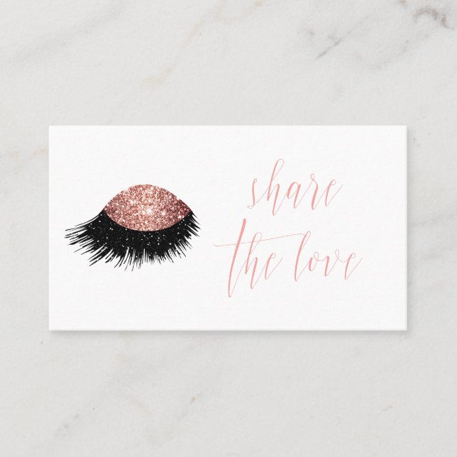 Rose Gold Glitter Eye Referral (Front)