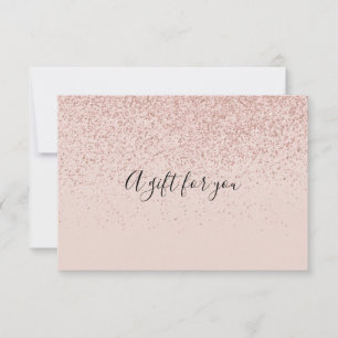 Rose Gold Glitter Gift Certificate
