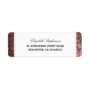 Rose Gold Glitter Glamour Vintage Wedding
