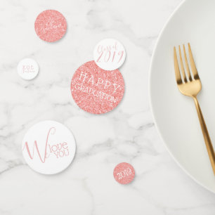 Rose Gold Glitter Graduation/Special Occasion Confetti