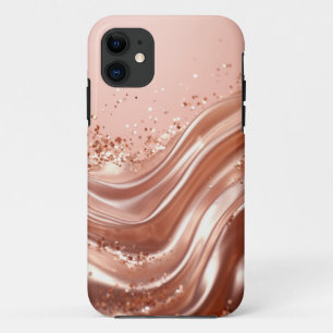 Rose Gold Glitter Half - Glitter Case
