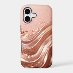 Rose Gold Glitter Half - Glitter Case