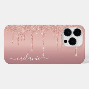 Rose Gold Glitter iPhone Case Gift Custom Name