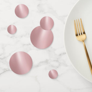 Rose Gold Glitter Look Elegant Blank Template Confetti