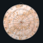 Rose gold glitter marble abstract dartboard<br><div class="desc">Rose gold glitter marble abstract dart board.</div>