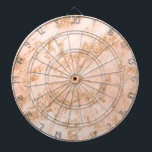 Rose gold glitter marble abstract dartboard<br><div class="desc">Rose gold glitter marble abstract dart board.</div>