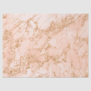 Rose gold glitter marble abstract tissue paper