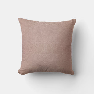 Rose Gold Glitter Metallic Pretty Girly Sparkly Cushion