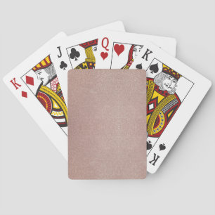 Rose Gold Glitter Metallic Pretty Girly Sparkly Playing Cards