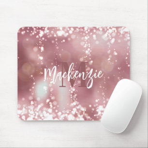 Rose Gold Glitter Mouse Mat