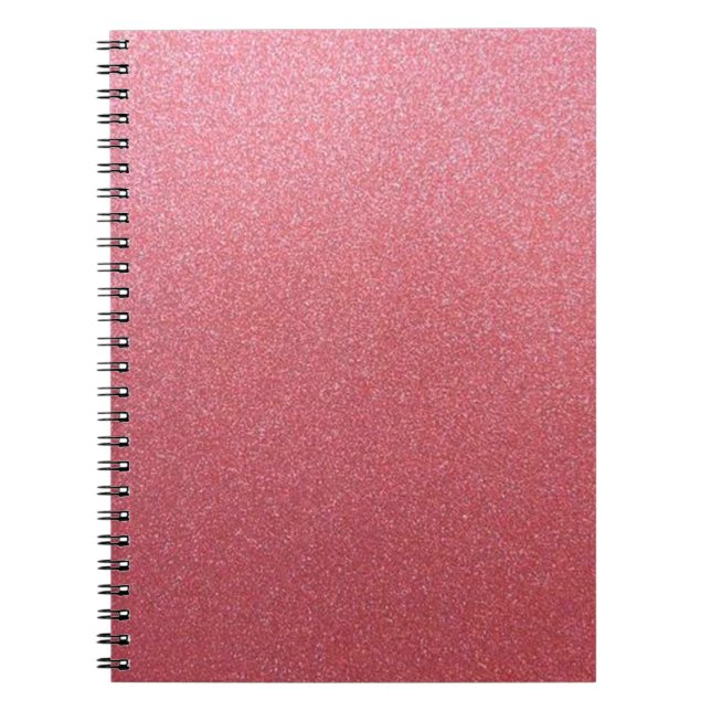 Rose Gold Glitter Notebook (Front)