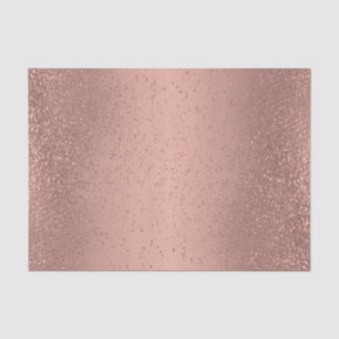 Rose Gold Glitter on Gradient Background Tissue Paper