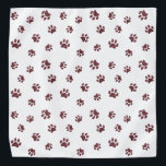 Rose Gold Glitter Paw Prints Pattern Bandana<br><div class="desc">Show how much you love animals with this cute rose gold glitter paw print patterned bandanna. Bet your pet will look adorable wearing it too!</div>