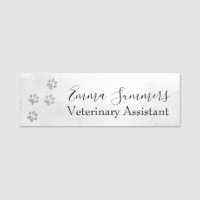 Rose Gold Glitter Paw Veterinary Business