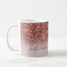 Rose gold glitter Personalised Name               
