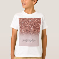 Rose gold glitter Personalised Name               