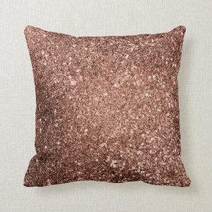 Rose Gold Glitter Pillow